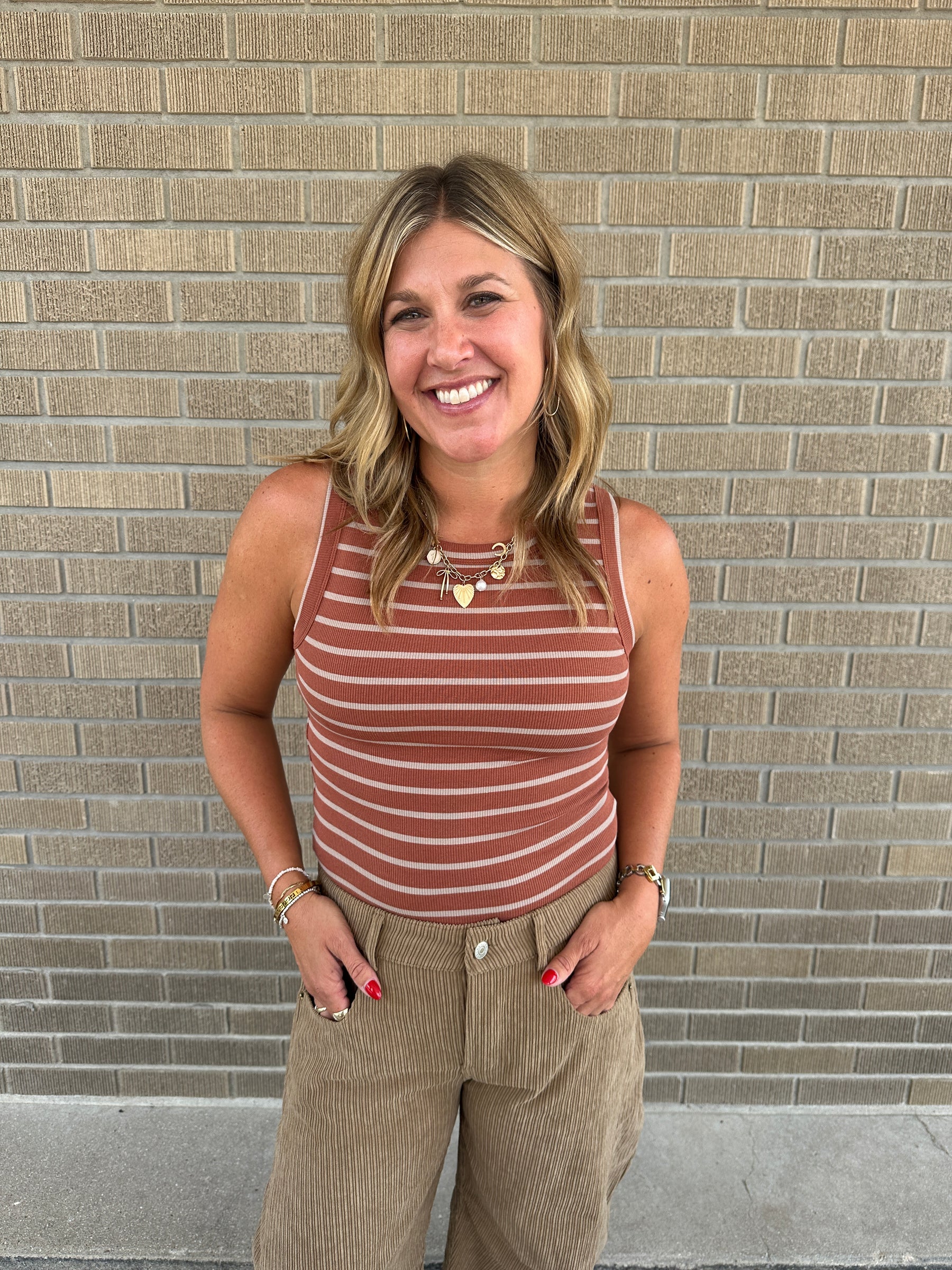 Edlin Tank - Brown Taupe