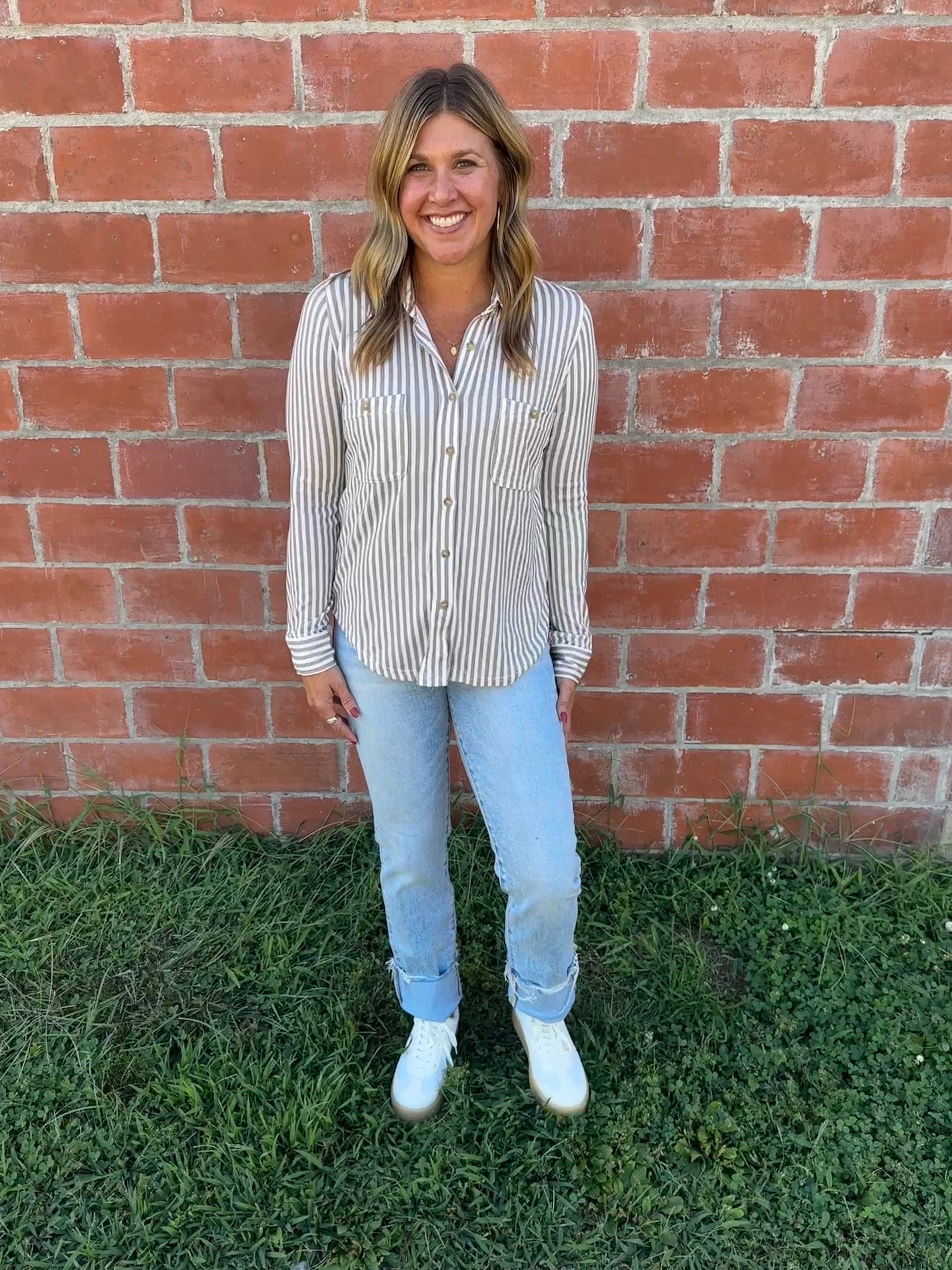 Buttery Soft Button Down - Mocha