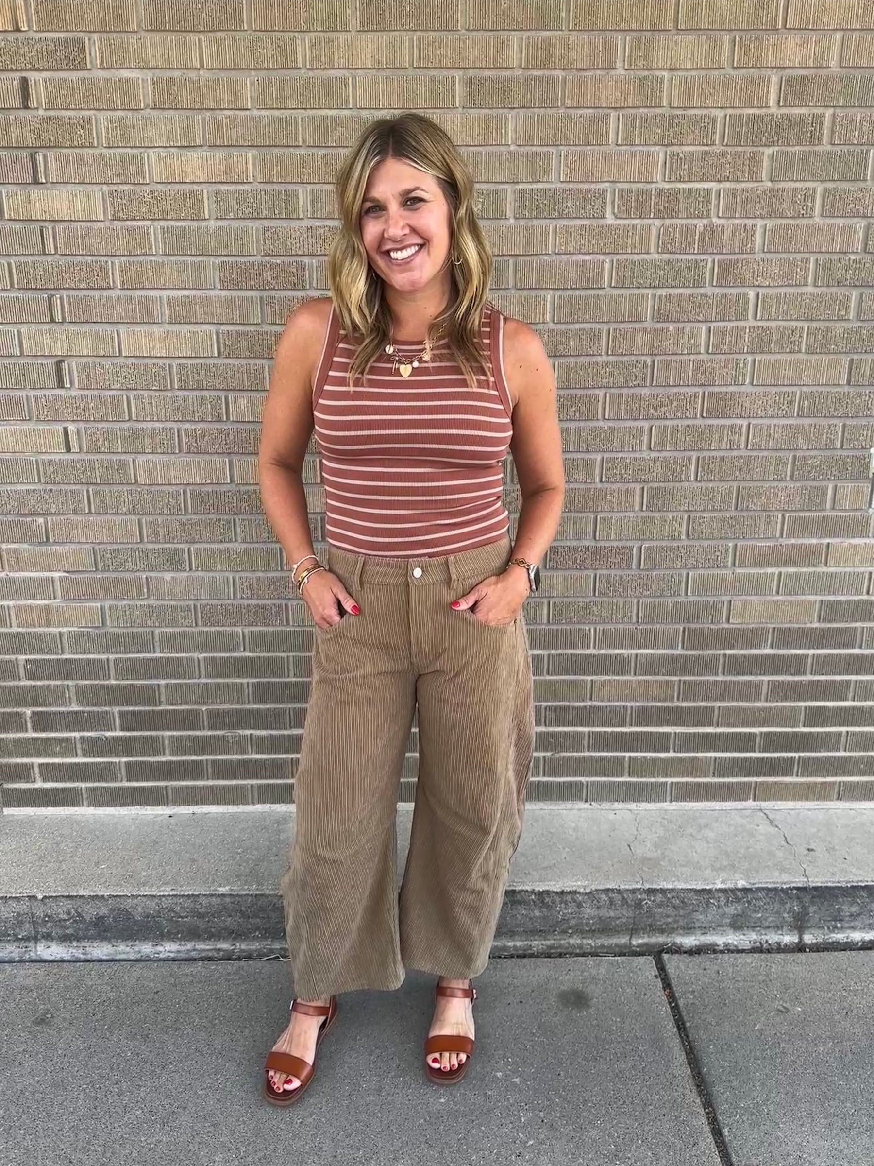 Corduroy Barrel Jeans