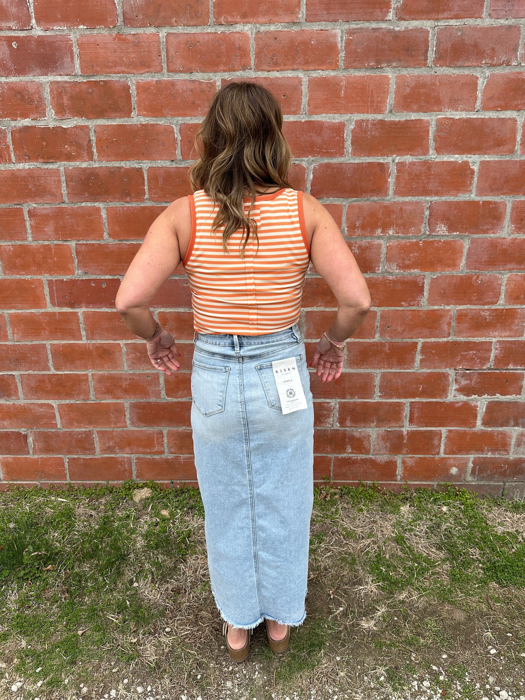Denim Maxi Skirt