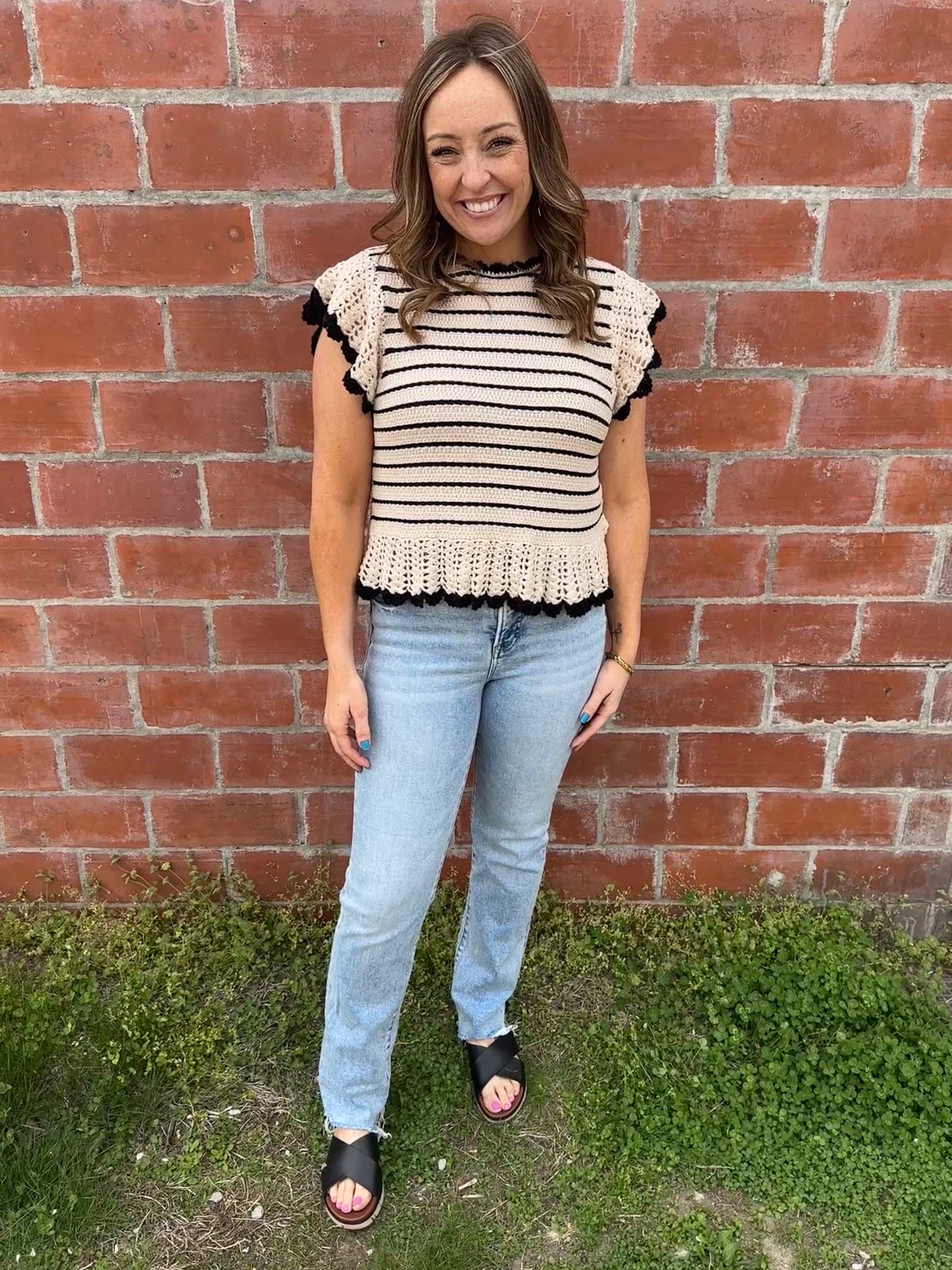 Stunning Stripe Knit Top