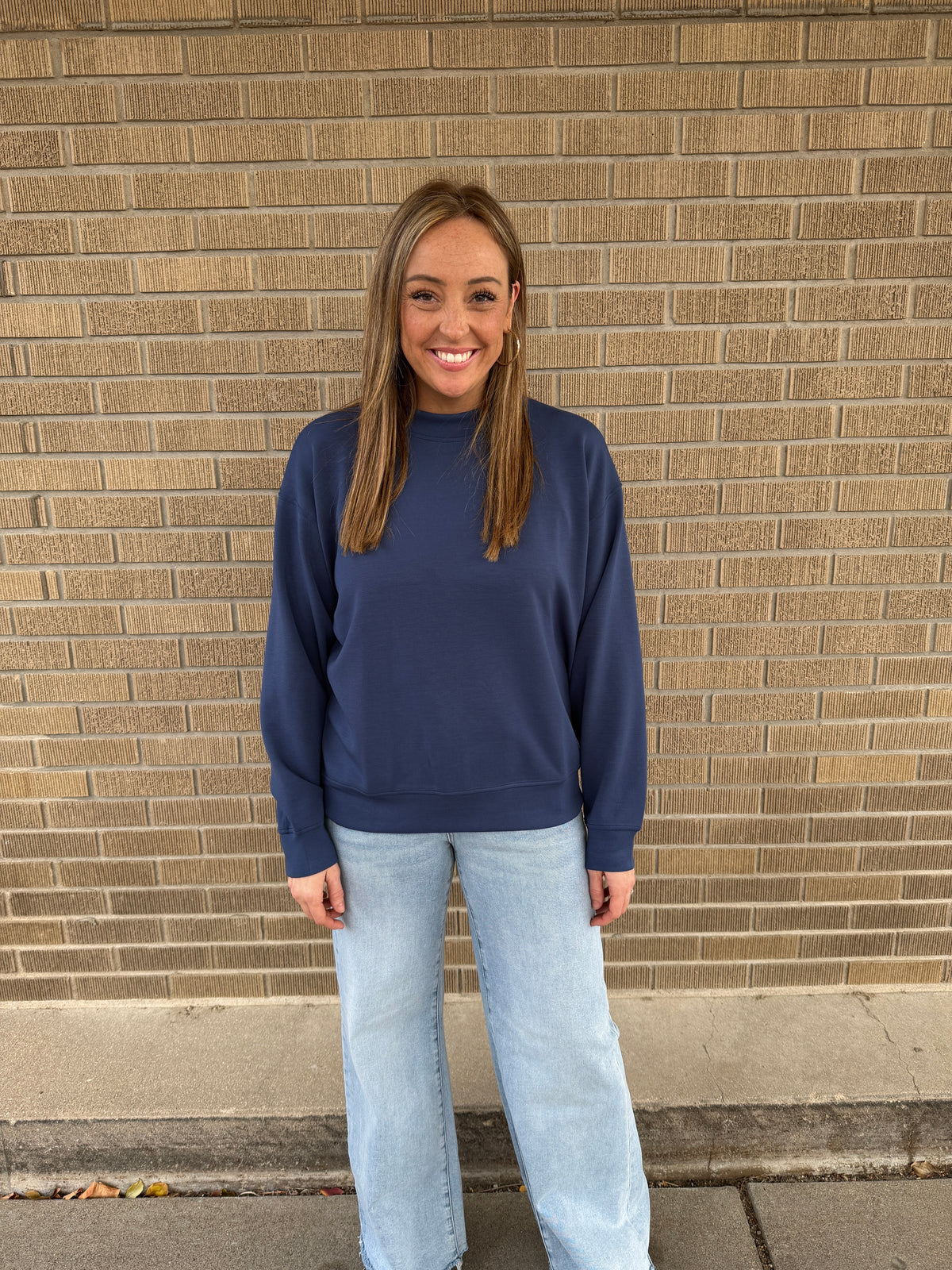 Modal Pullover - Smoky Navy