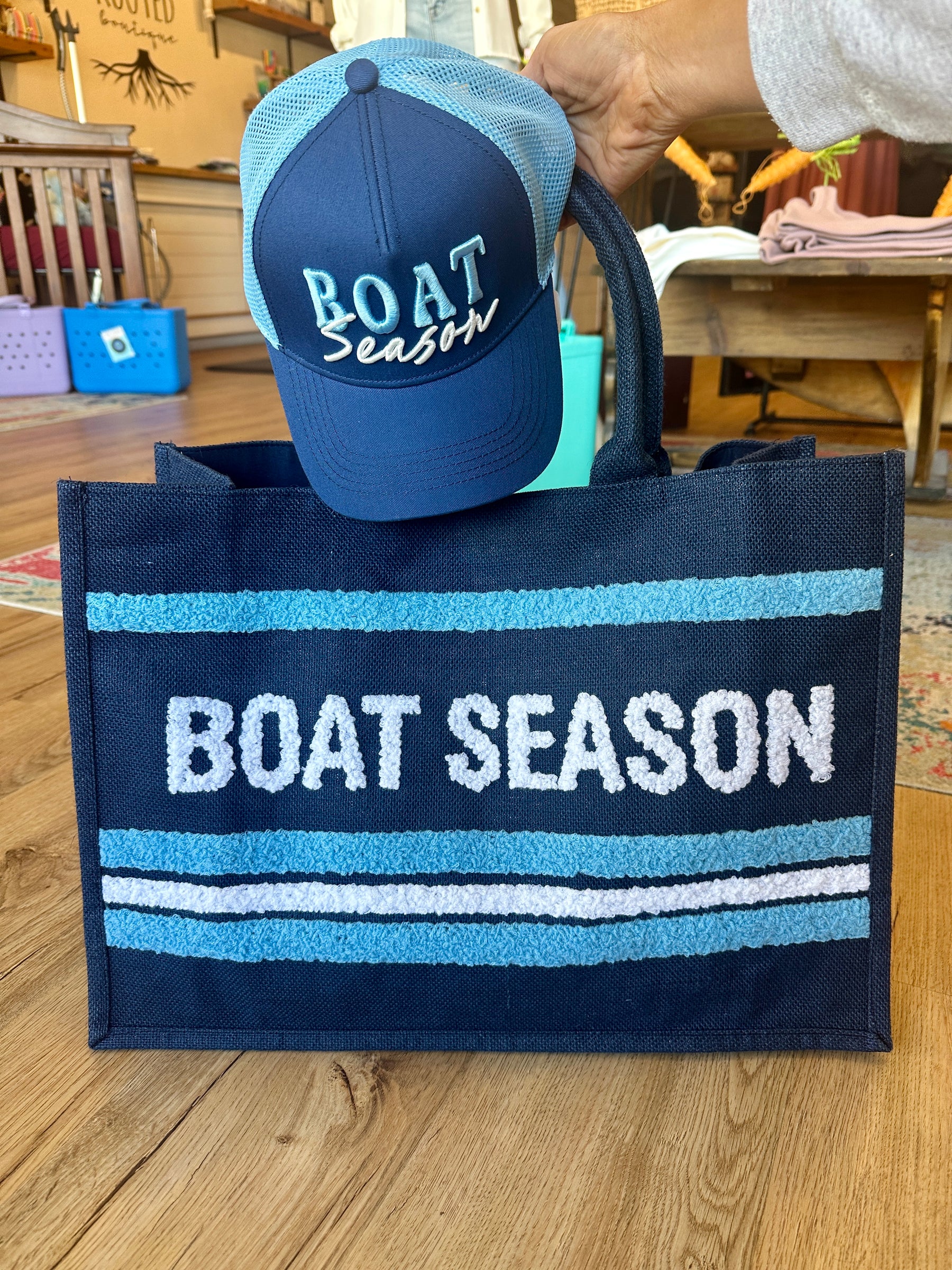 Boat Season Beach Bag
