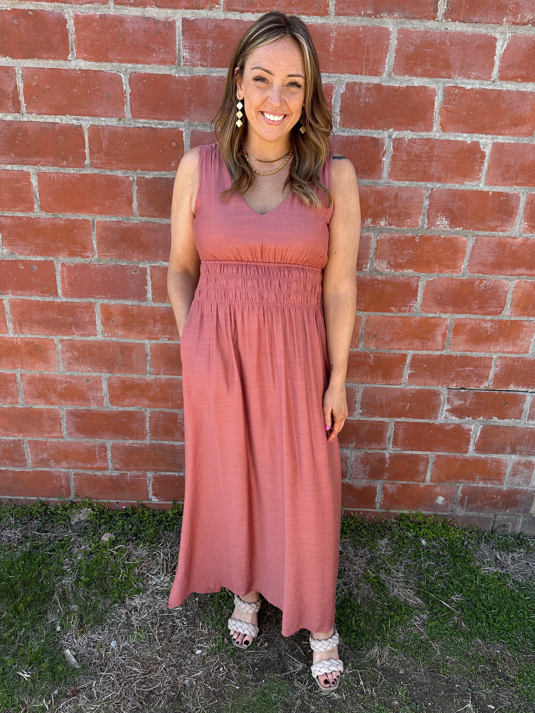 Brick Maxi Dress
