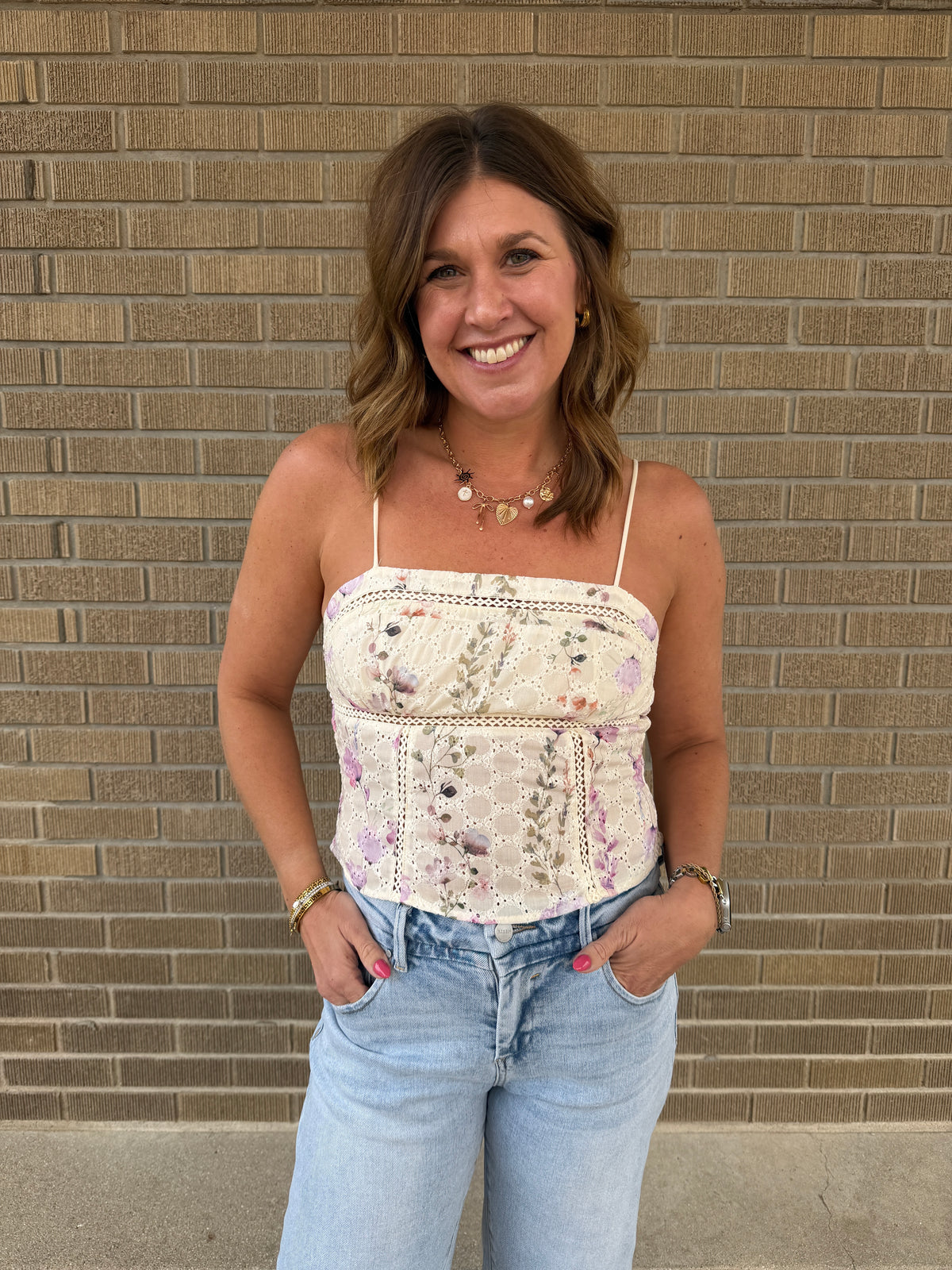 So Easy To Fall In Love Floral Tank