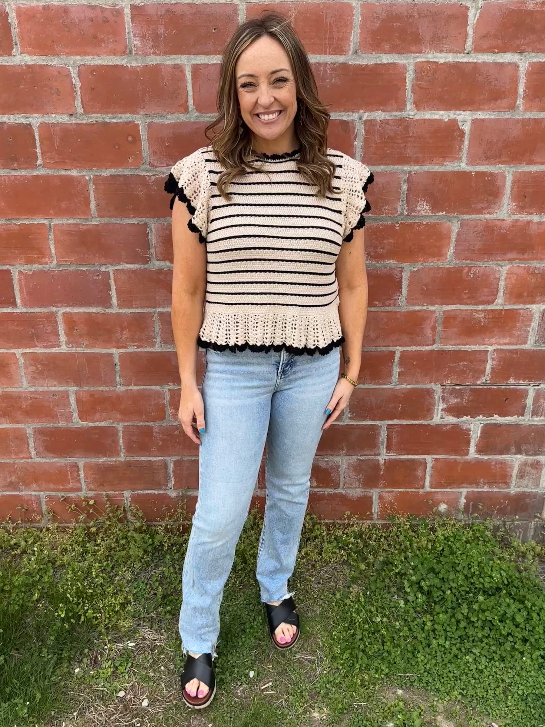 Stunning Stripe Knit Top