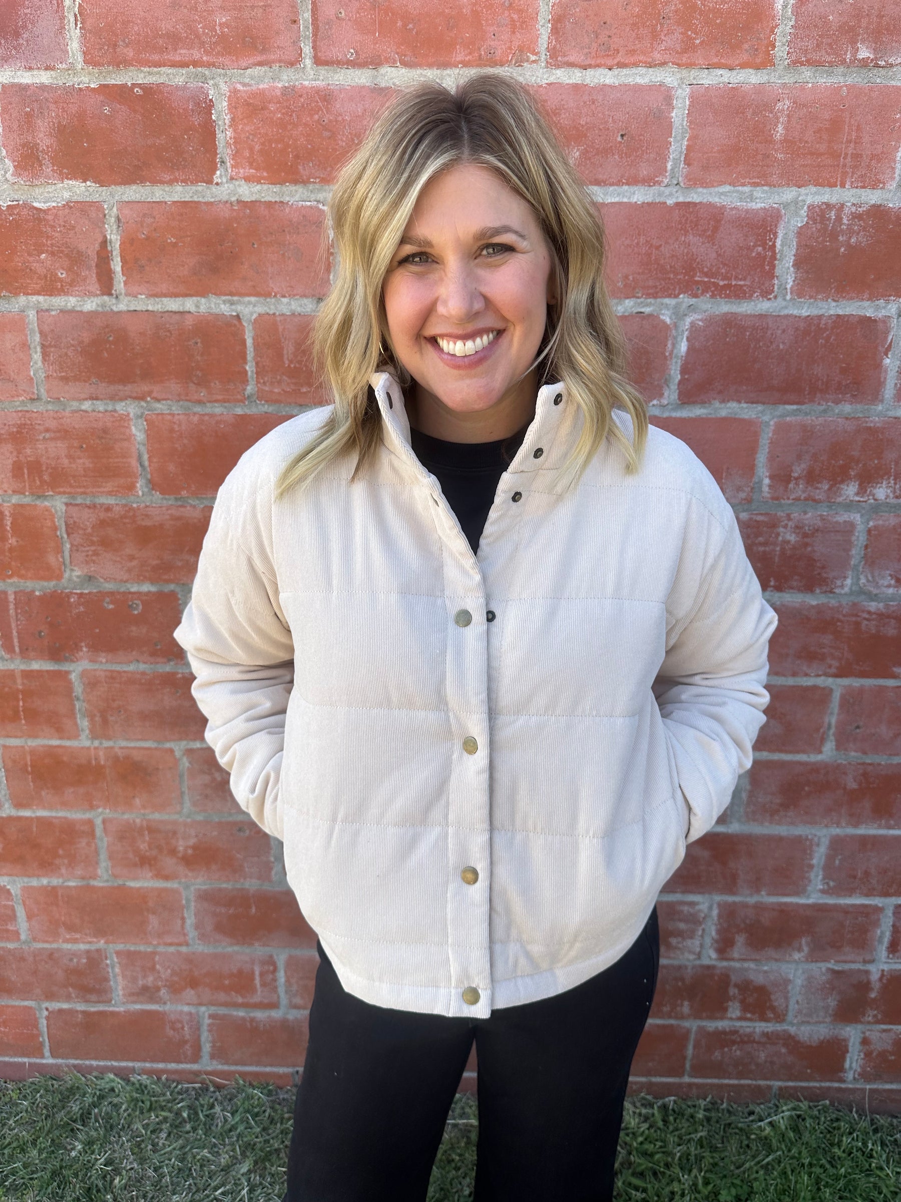 Corduroy Puffer Jacket