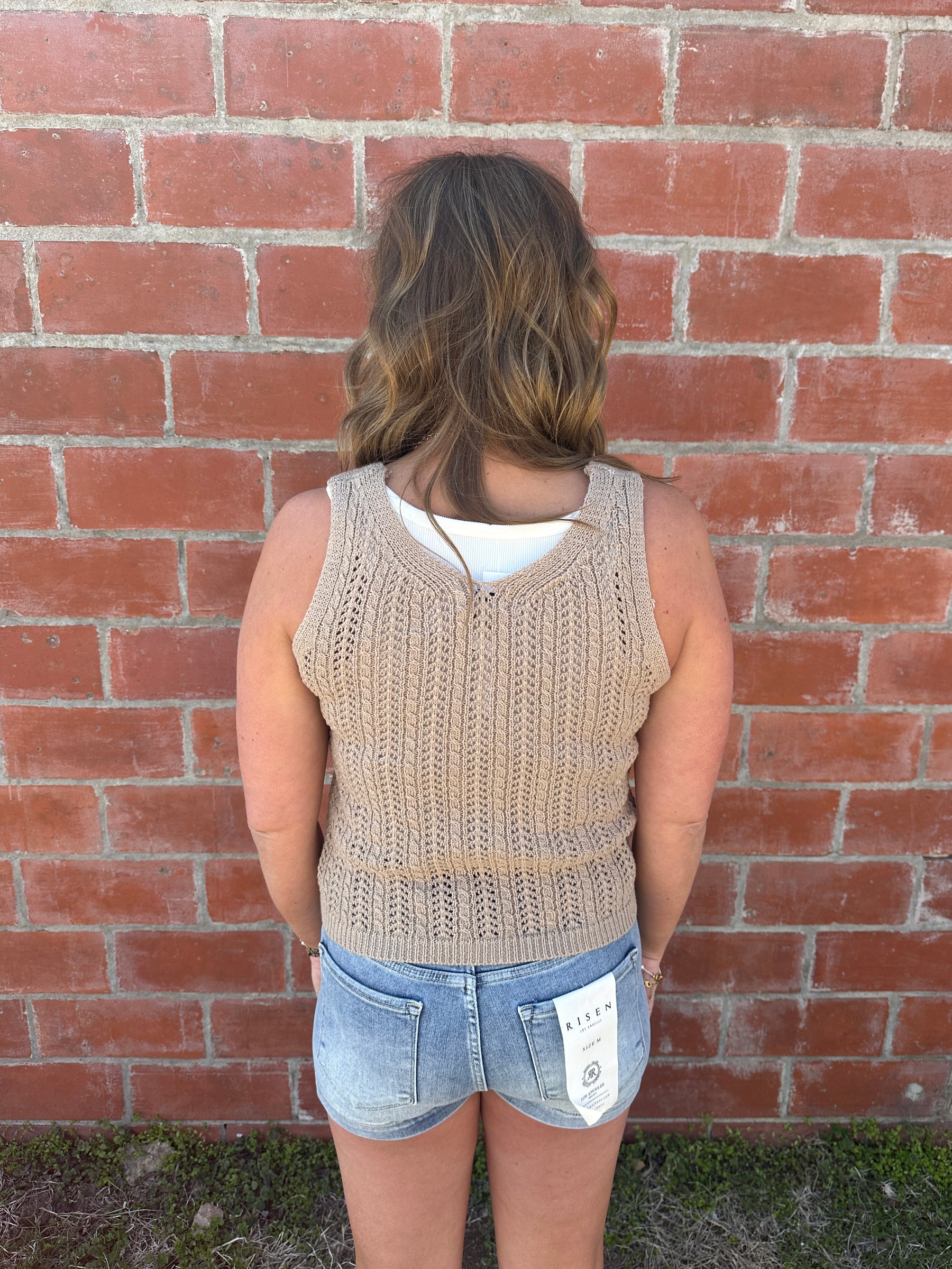 Taupe Sweater Vest