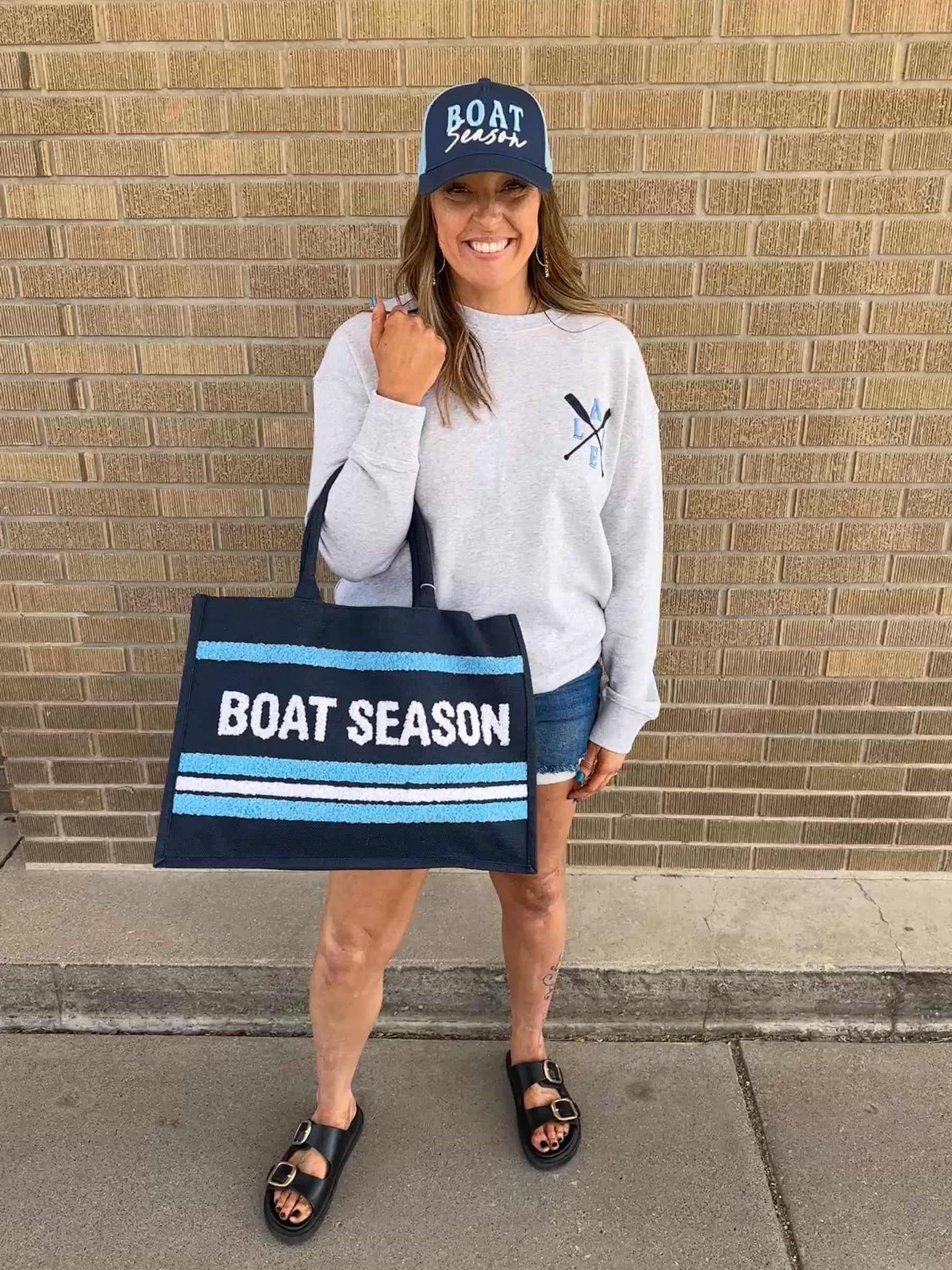 Boat Season Beach Bag