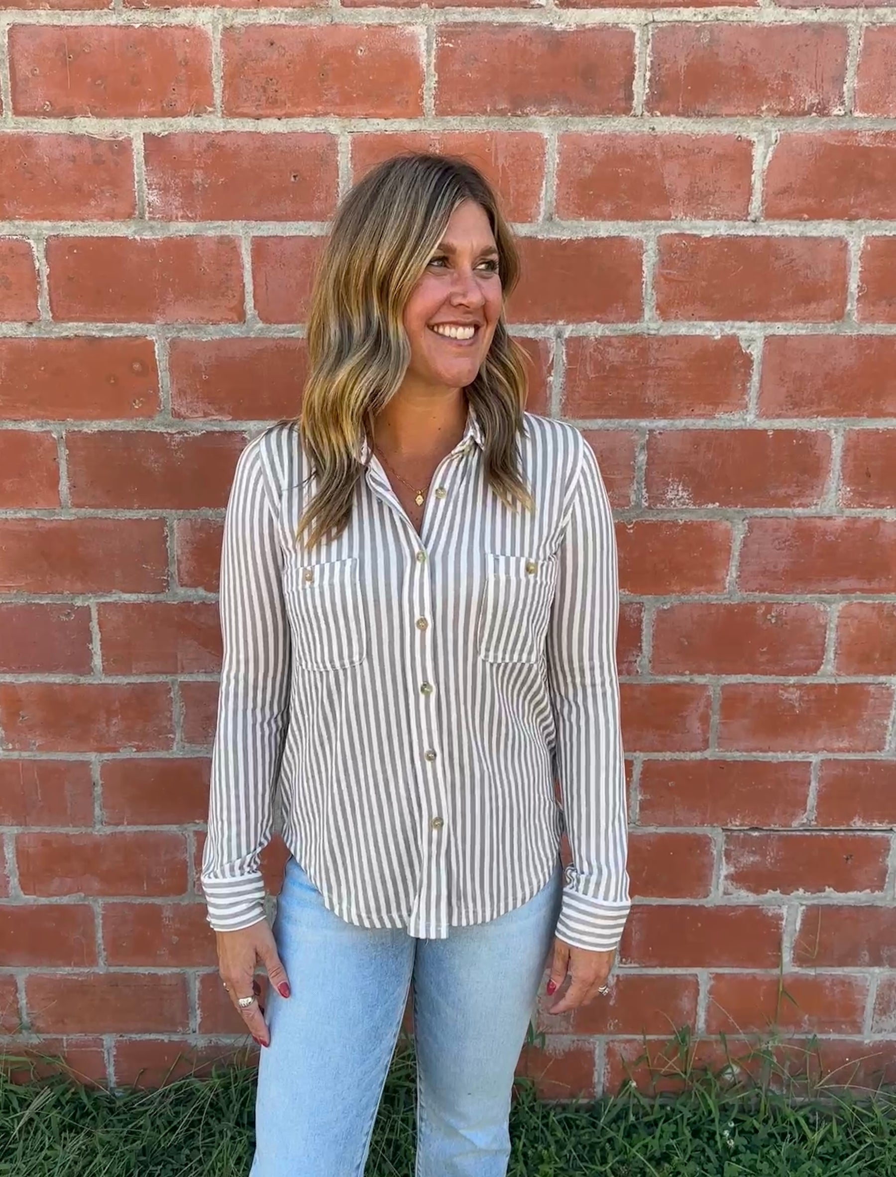 Buttery Soft Button Down - Mocha