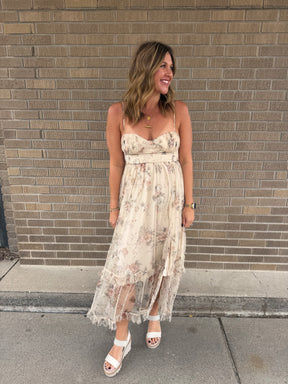 Romantic Fall Floral Dress