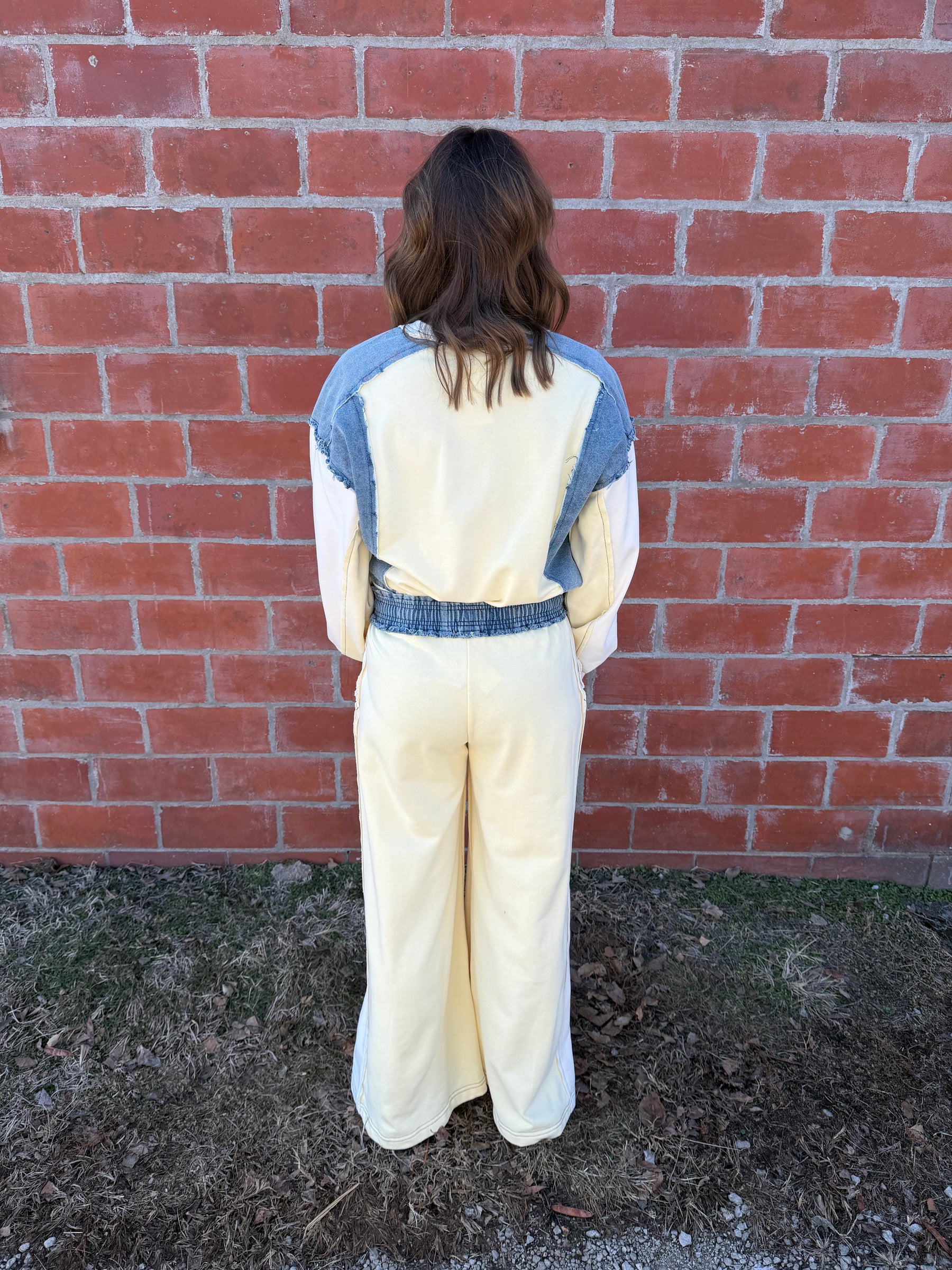 Lemon Cream & Blue Dreams Pants