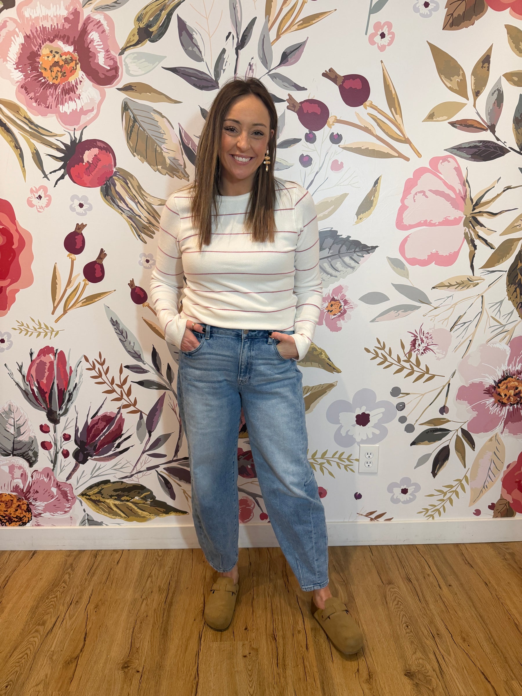 Alder Top - Ivory Rose