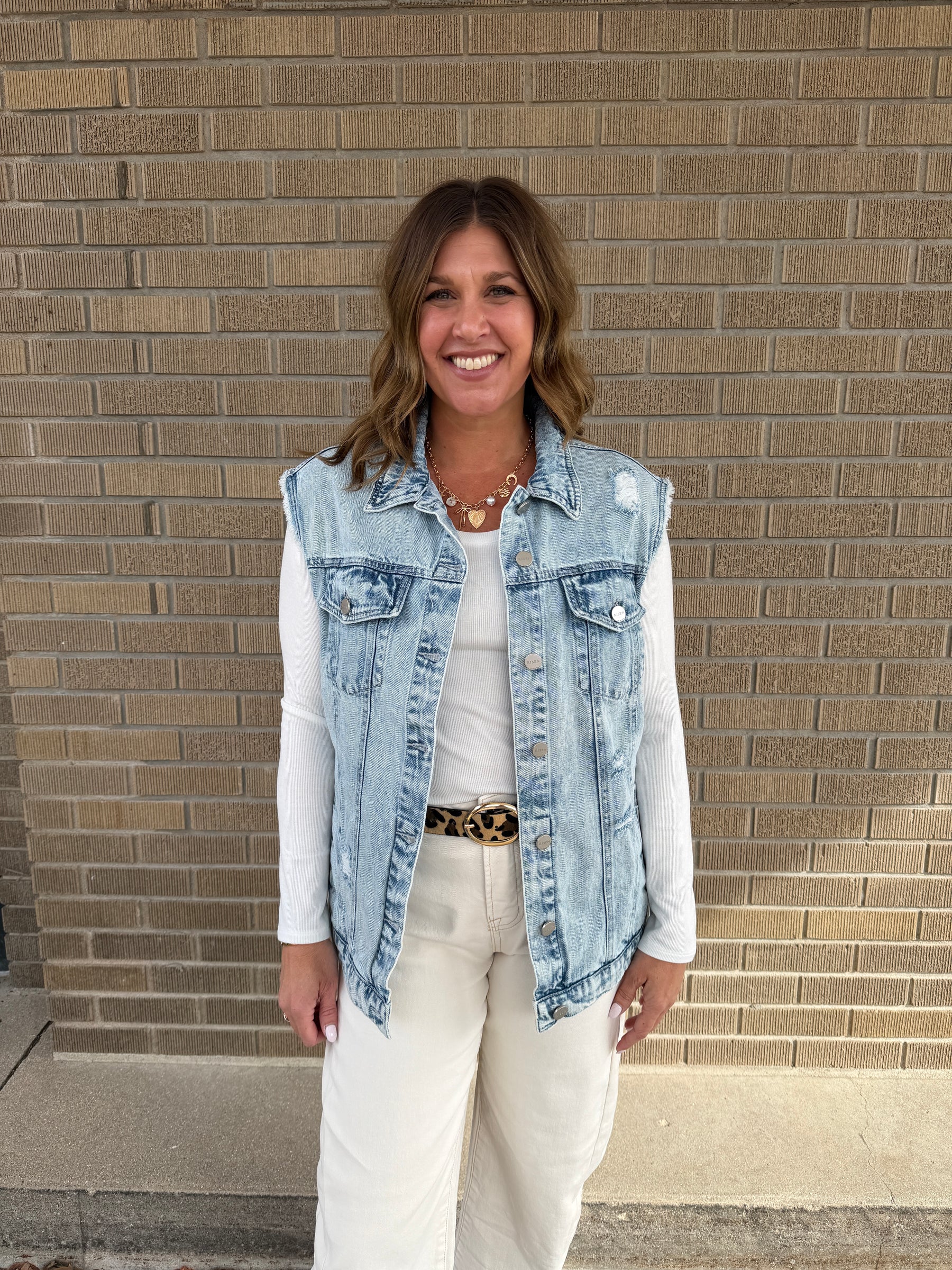 Oversized Denim Vest