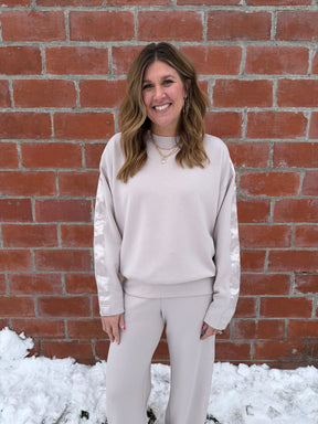 A Touch of Satin Top - Cream