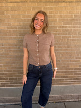 Mocha Muse Short Sleeve Cardigan