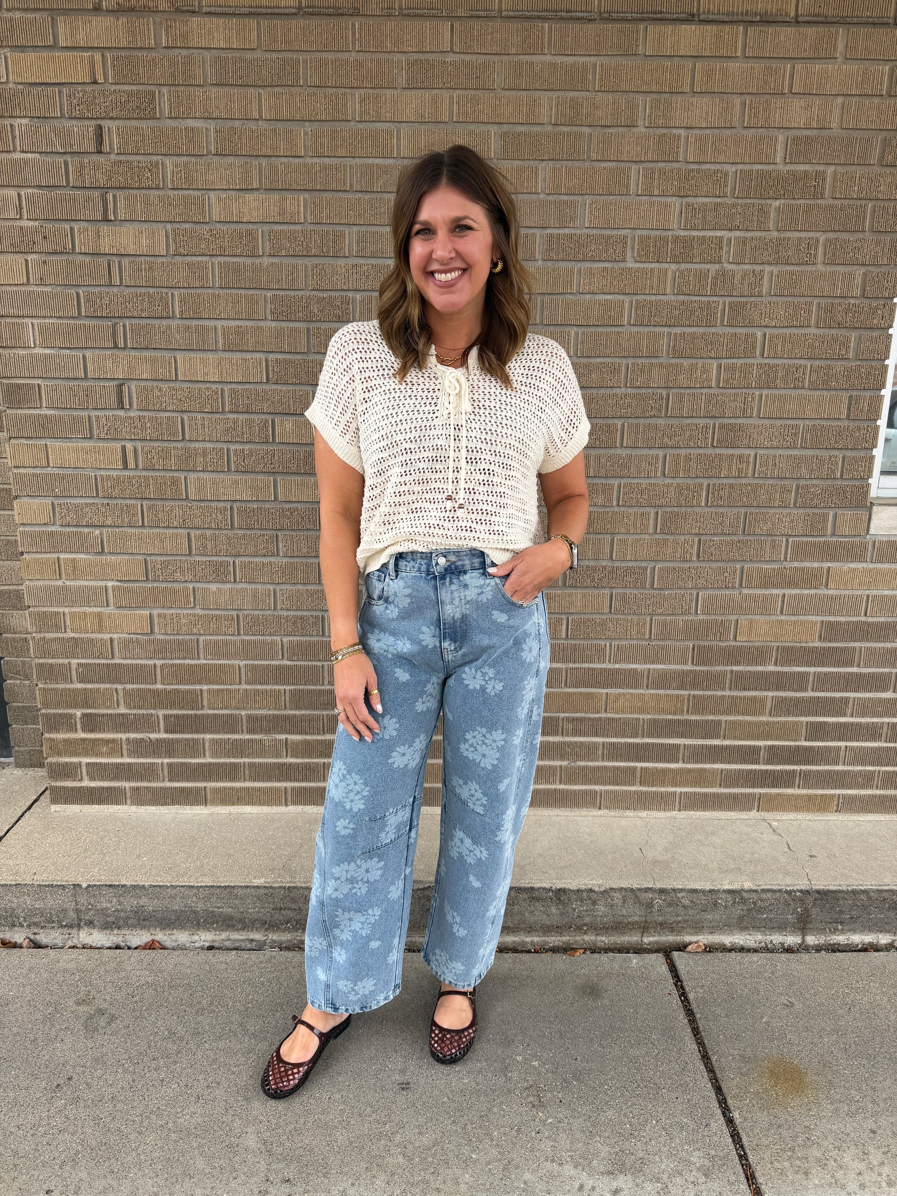 Cutest Cream Crochet Top