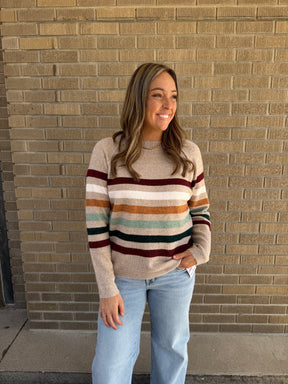 Multicolor Stripe Sweater