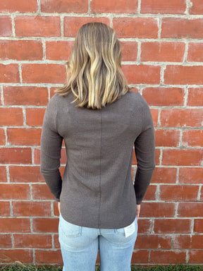Lauren Long Sleeve - Heather Brown
