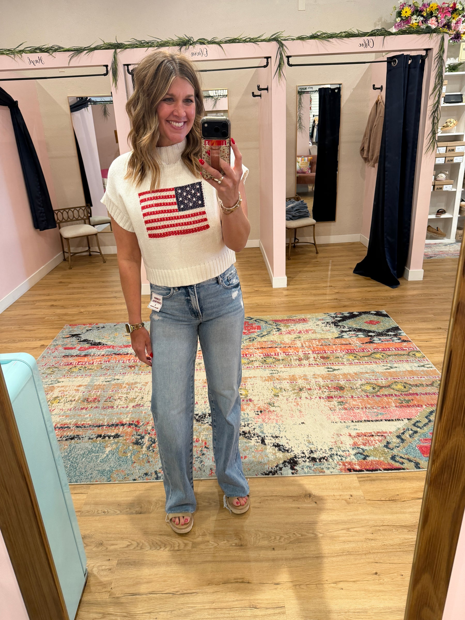 American Flag Sweater