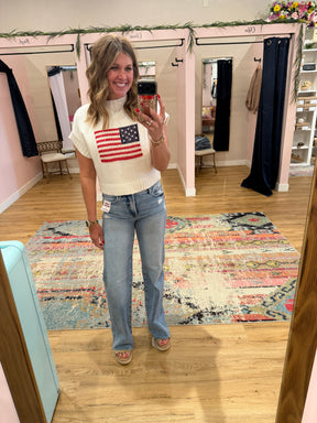 American Flag Sweater