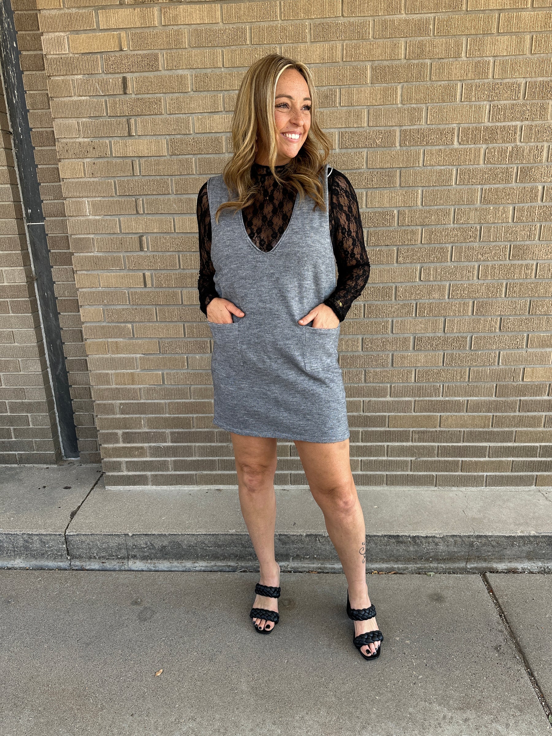 Charcoal Knit Jumper