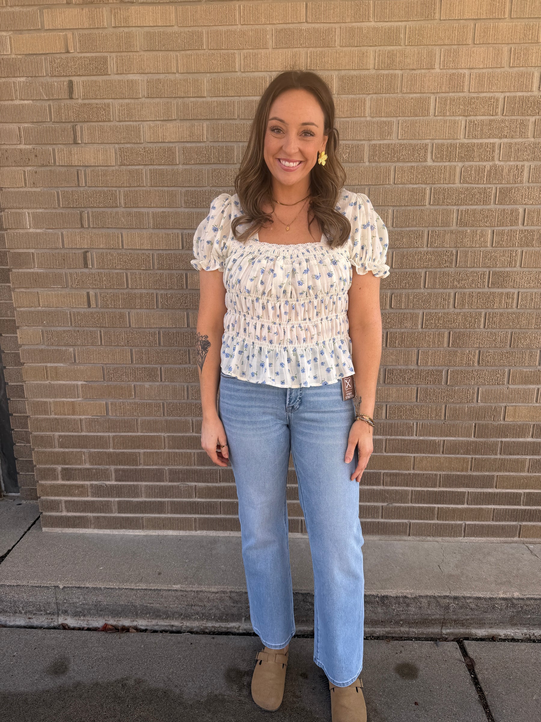 Sweetest Floral Peplum Top