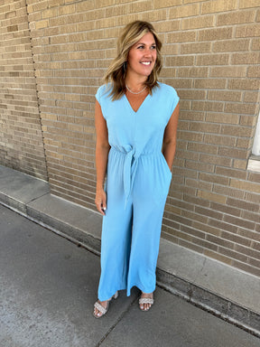 Dusty Blue Jumpsuit