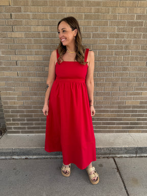 Red Midi Dress
