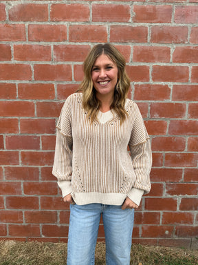 In Your Dreams Cream Sweater