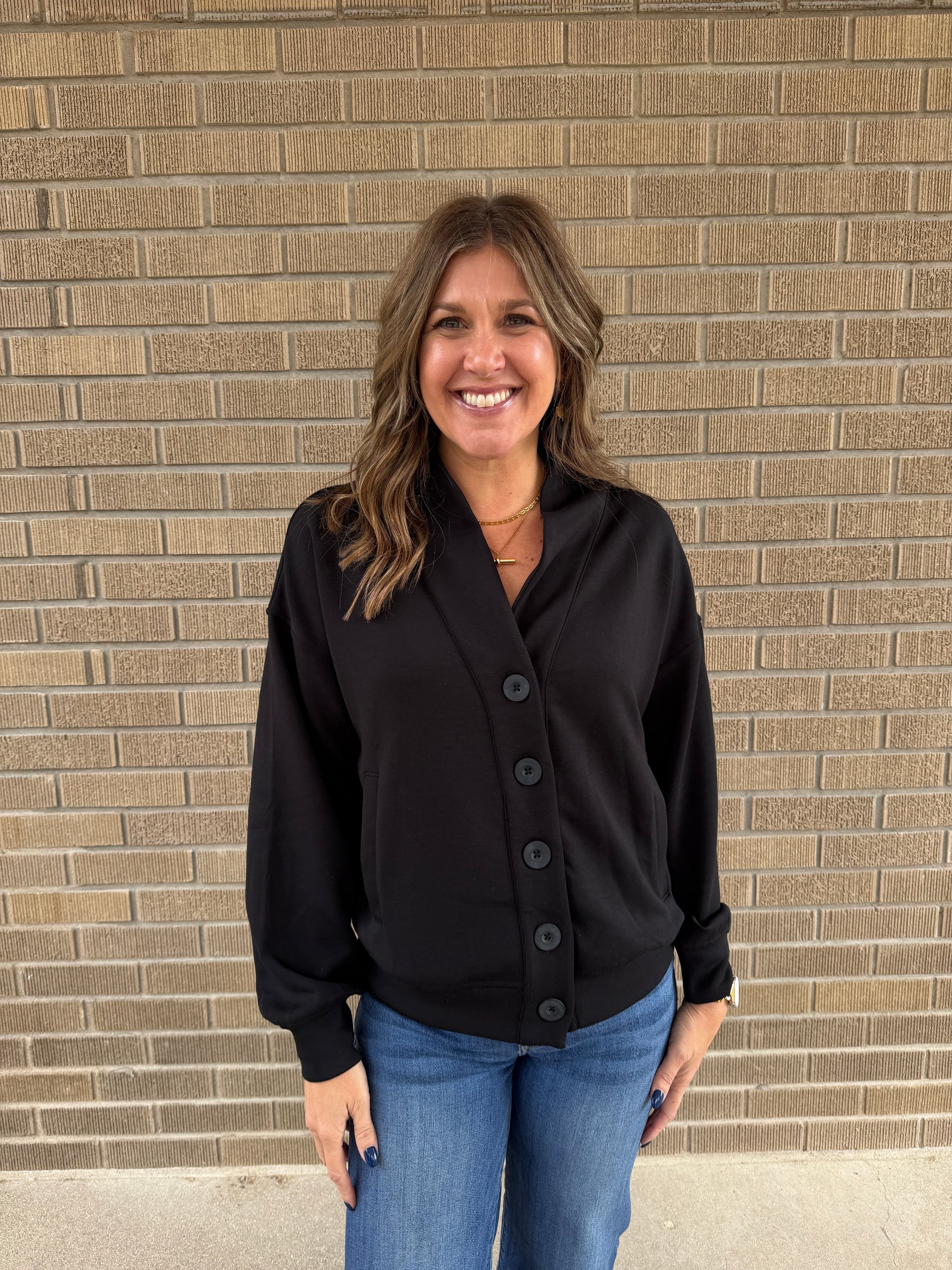 Black Modal Cardigan