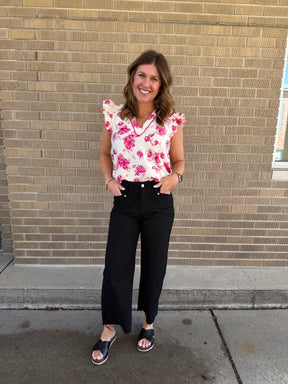 Pretty in Pink Floral Blouse