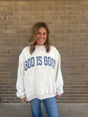 Reversible Mock Neck Sweatshirt - God is Good