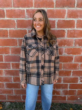 Sante Fe Jacket - Pecan Black Plaid
