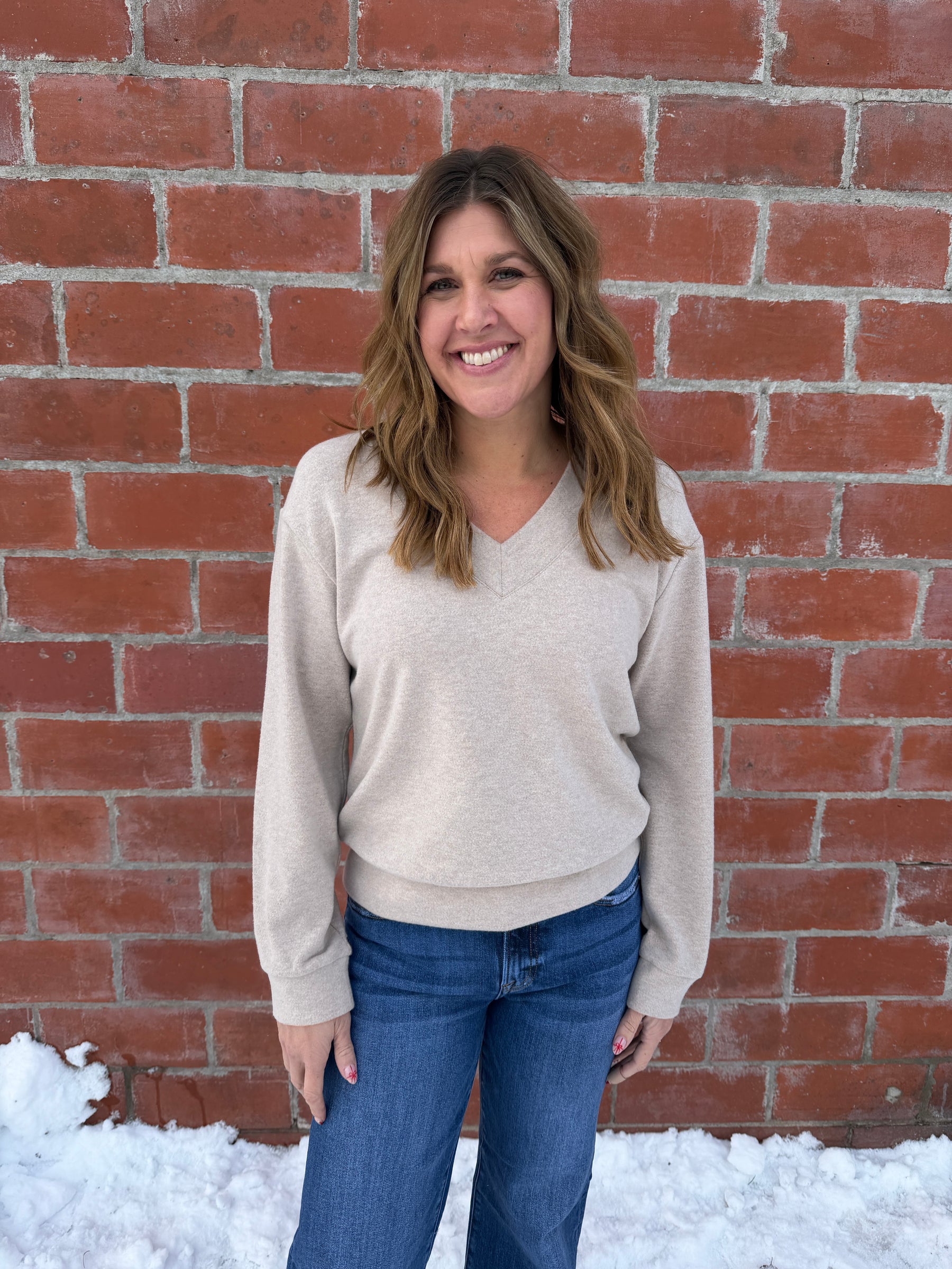 Manal Top - Heather Stucco