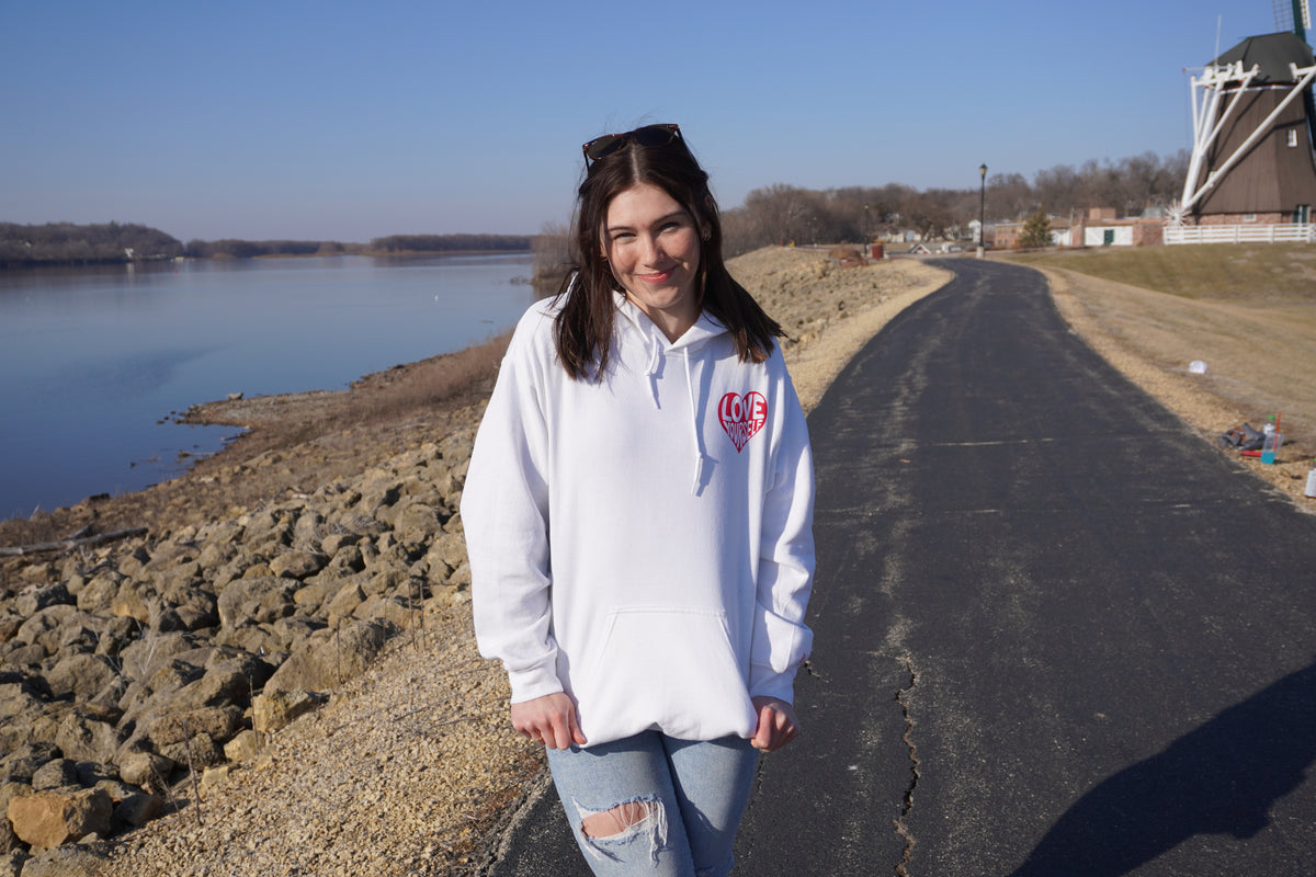 Love Yourself Hoodie - White