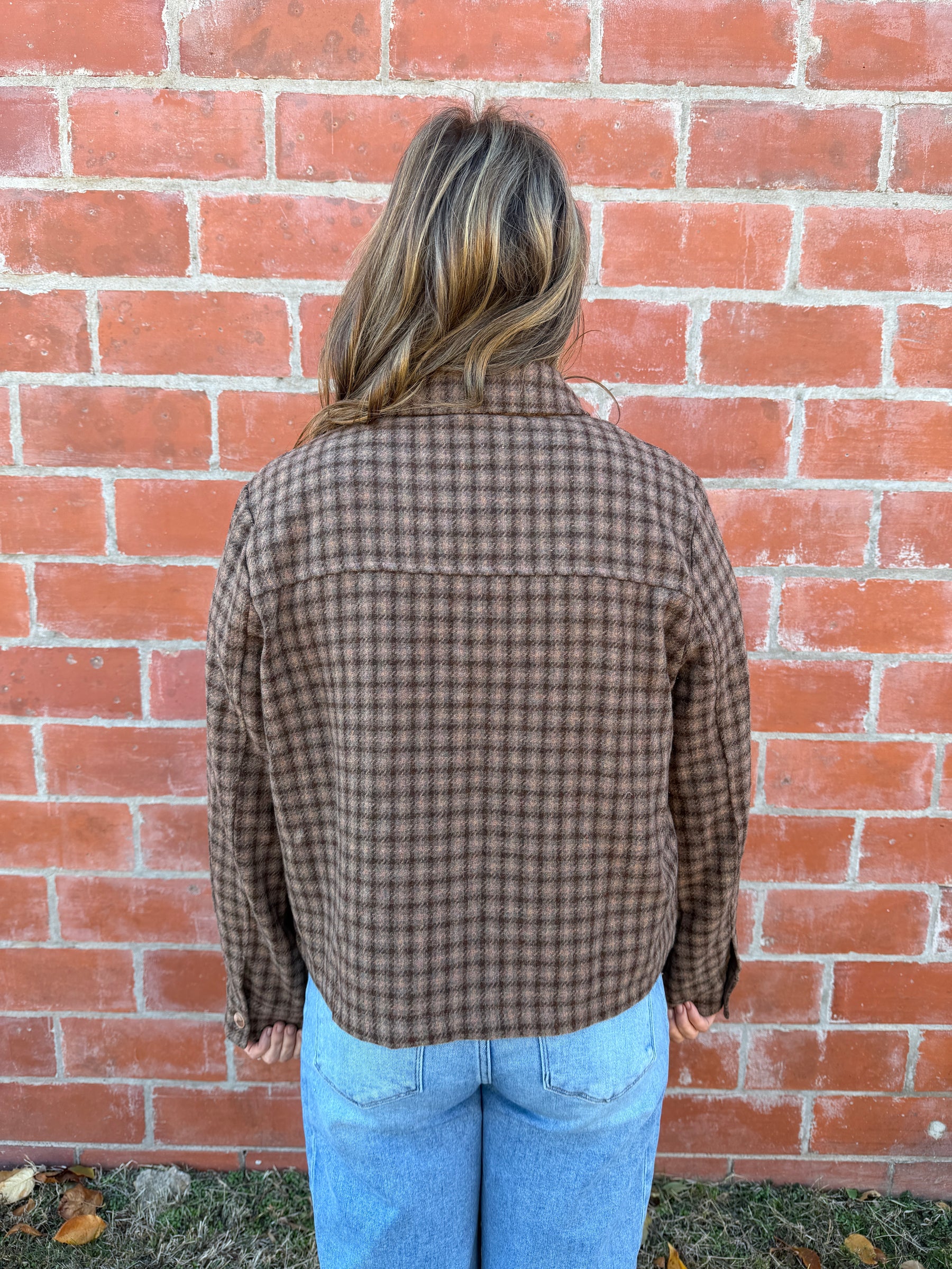 Plaid Crop Jacket