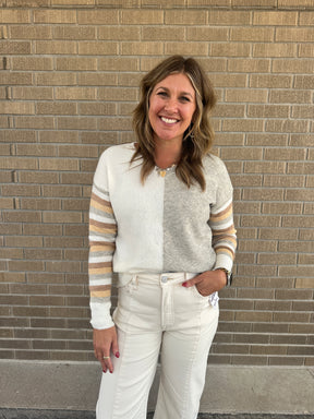 Neutrals Colorblock Sweater