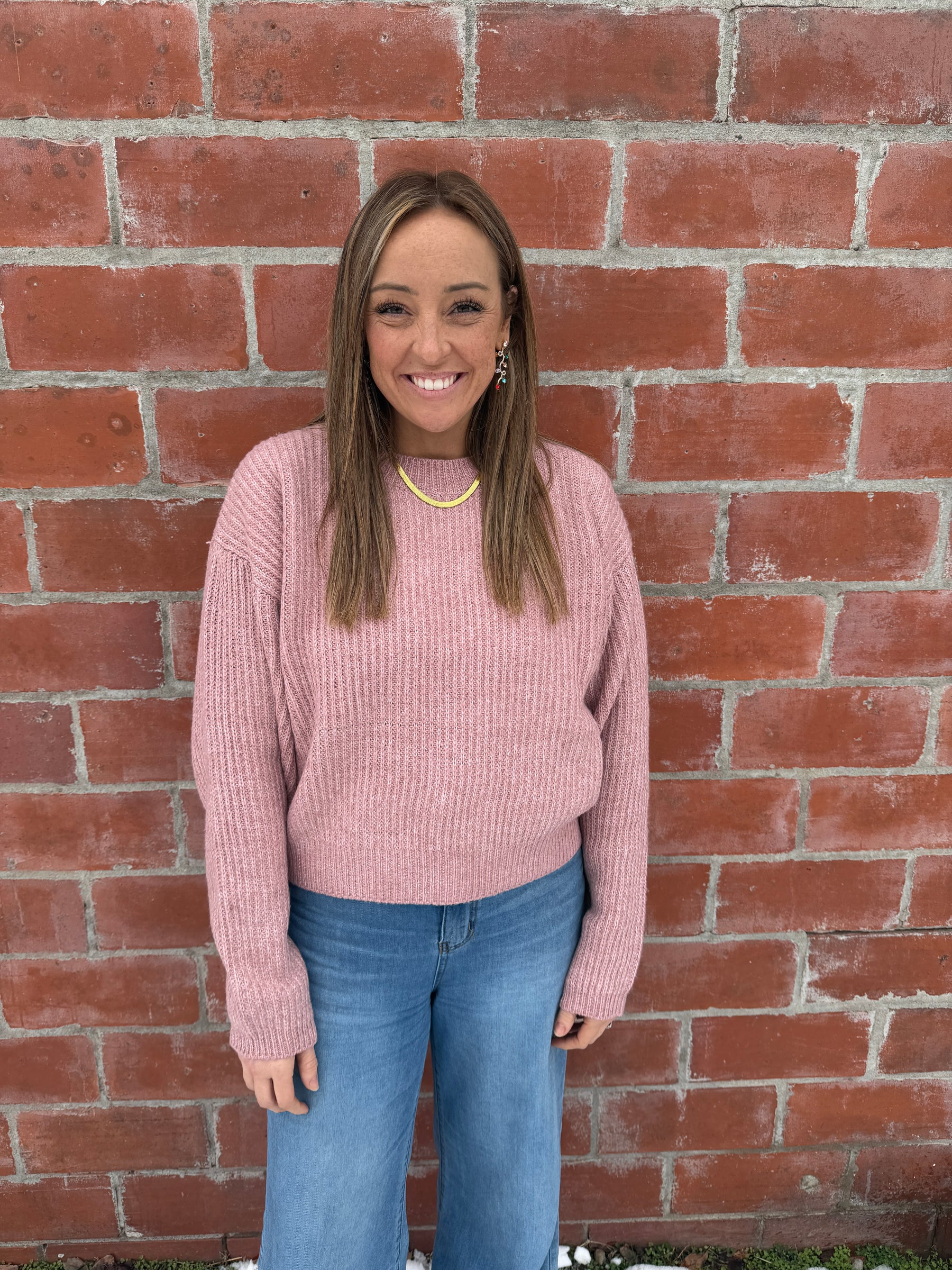 Perfect Crewneck Sweater - Pink