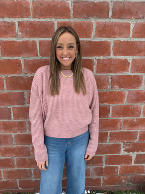 Perfect Crewneck Sweater - Pink