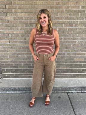 Corduroy Barrel Jeans