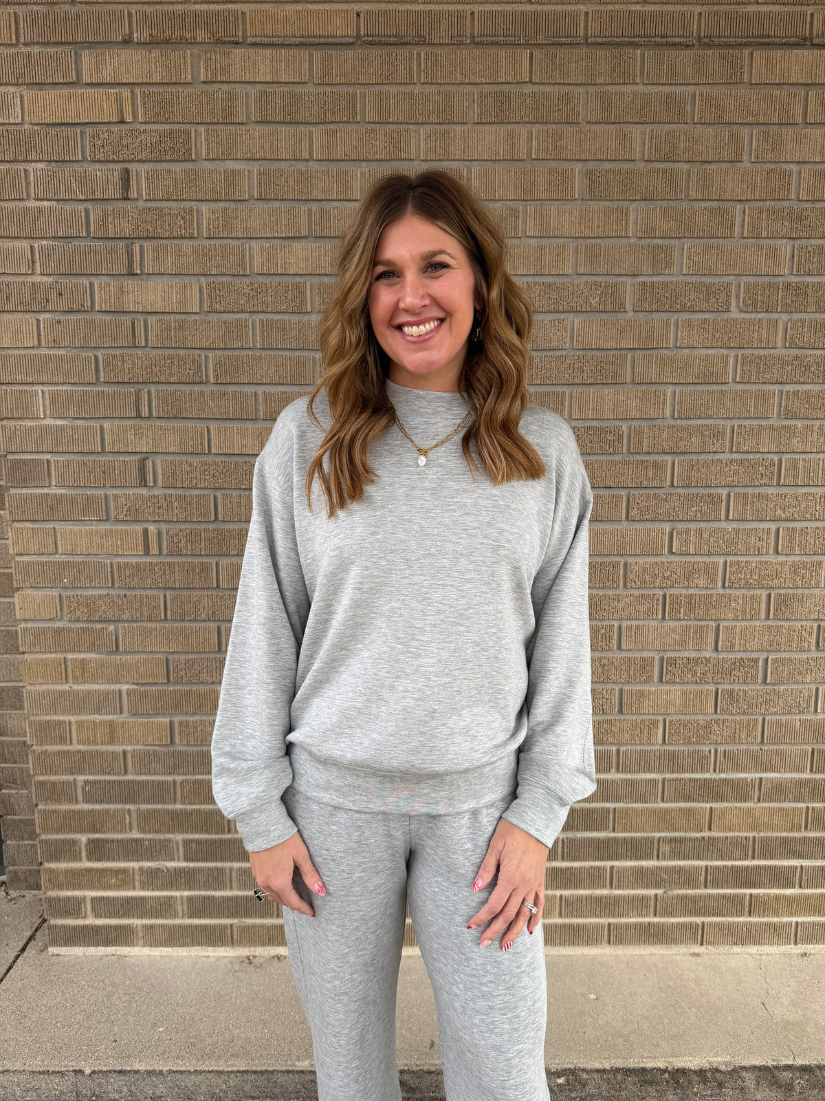 Modal Pullover - Heather Grey