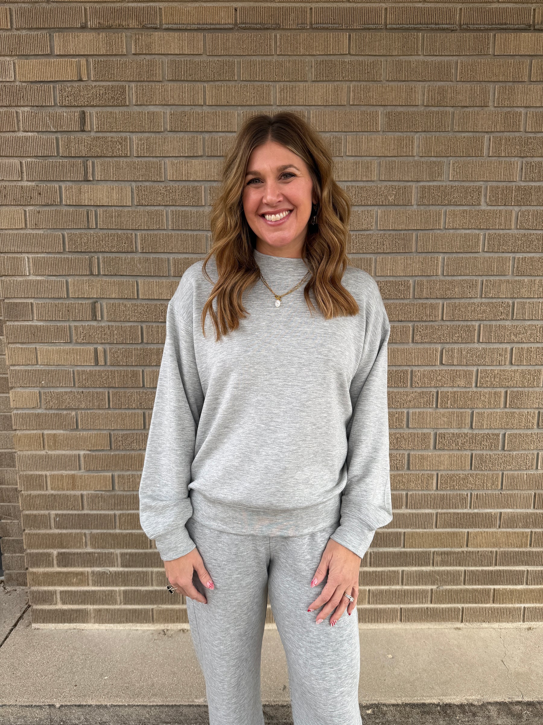 Modal Pullover - Heather Grey