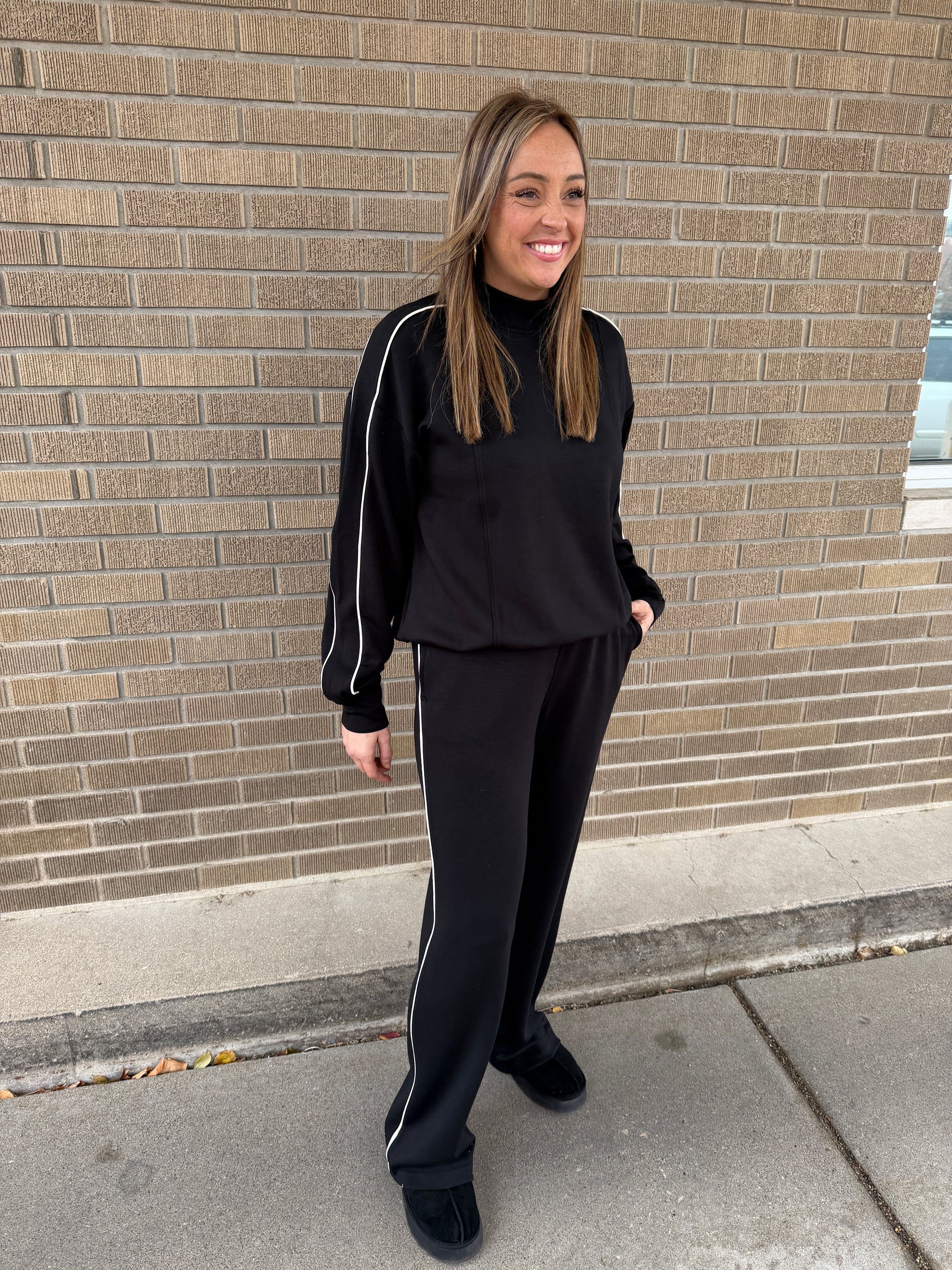 Chill Girl Modal Pants - Black