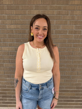 Elowen Tank - Buttercream