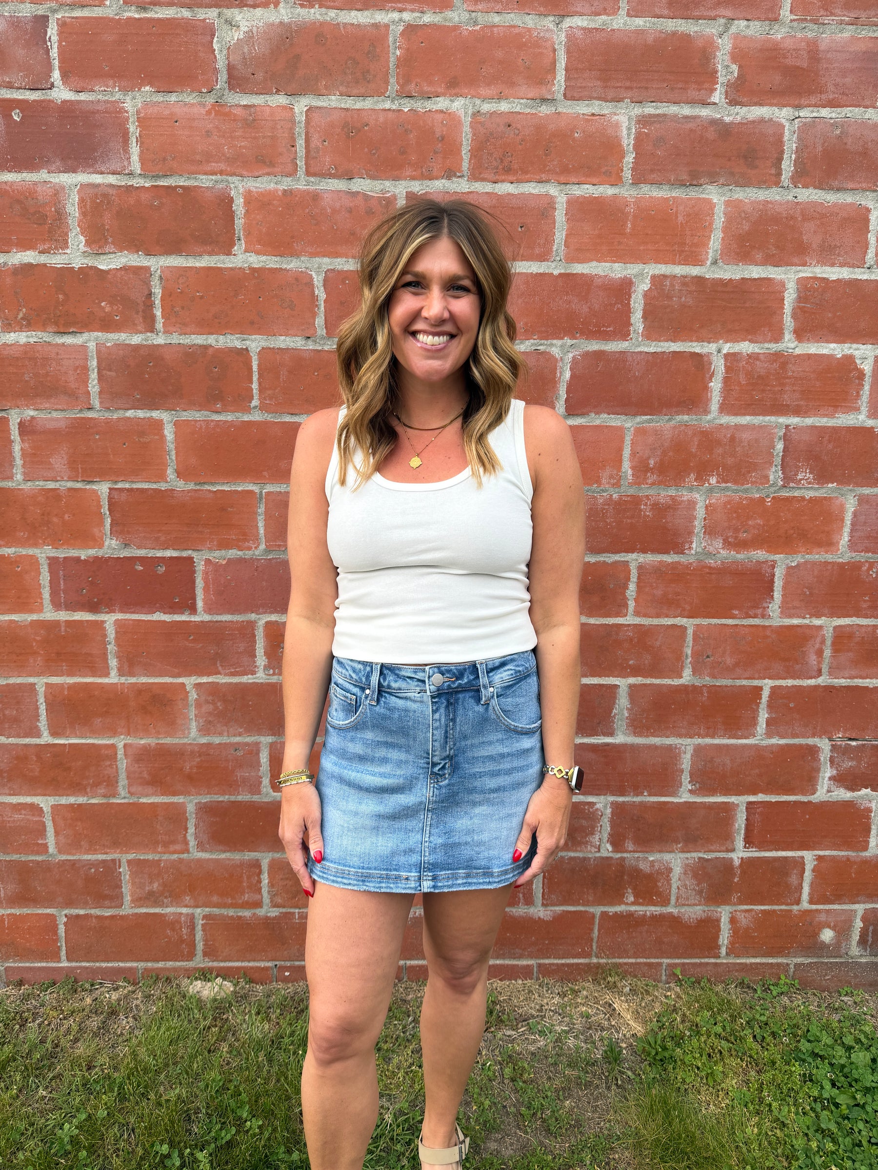 Risen Denim Skort