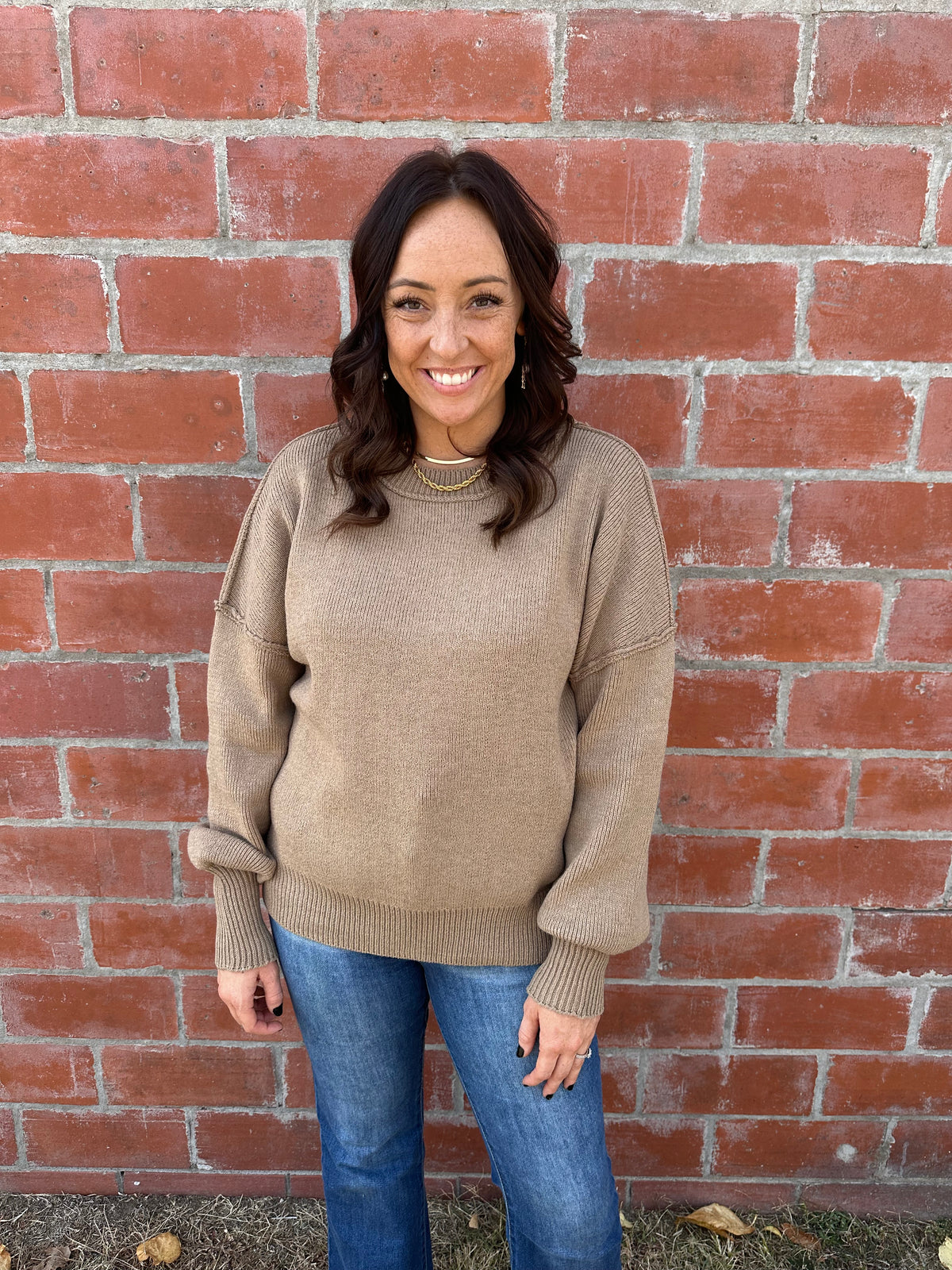 Wanna Snuggle Oversized Sweater - Mocha