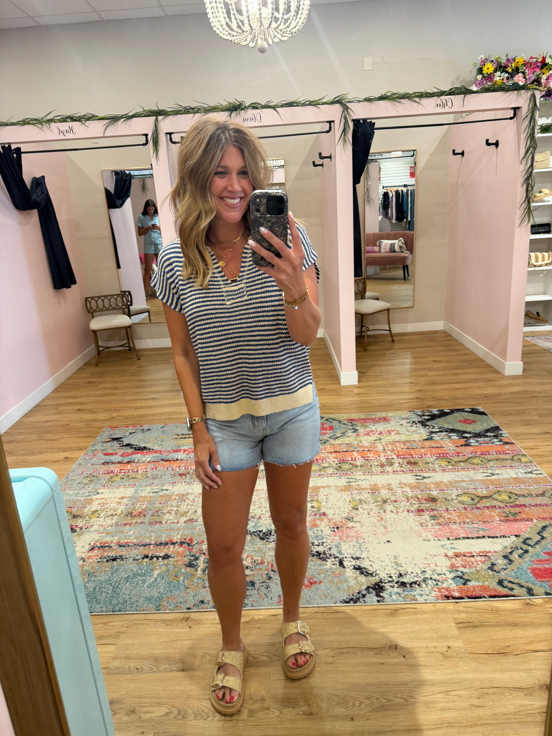 Blue Stripe Tee