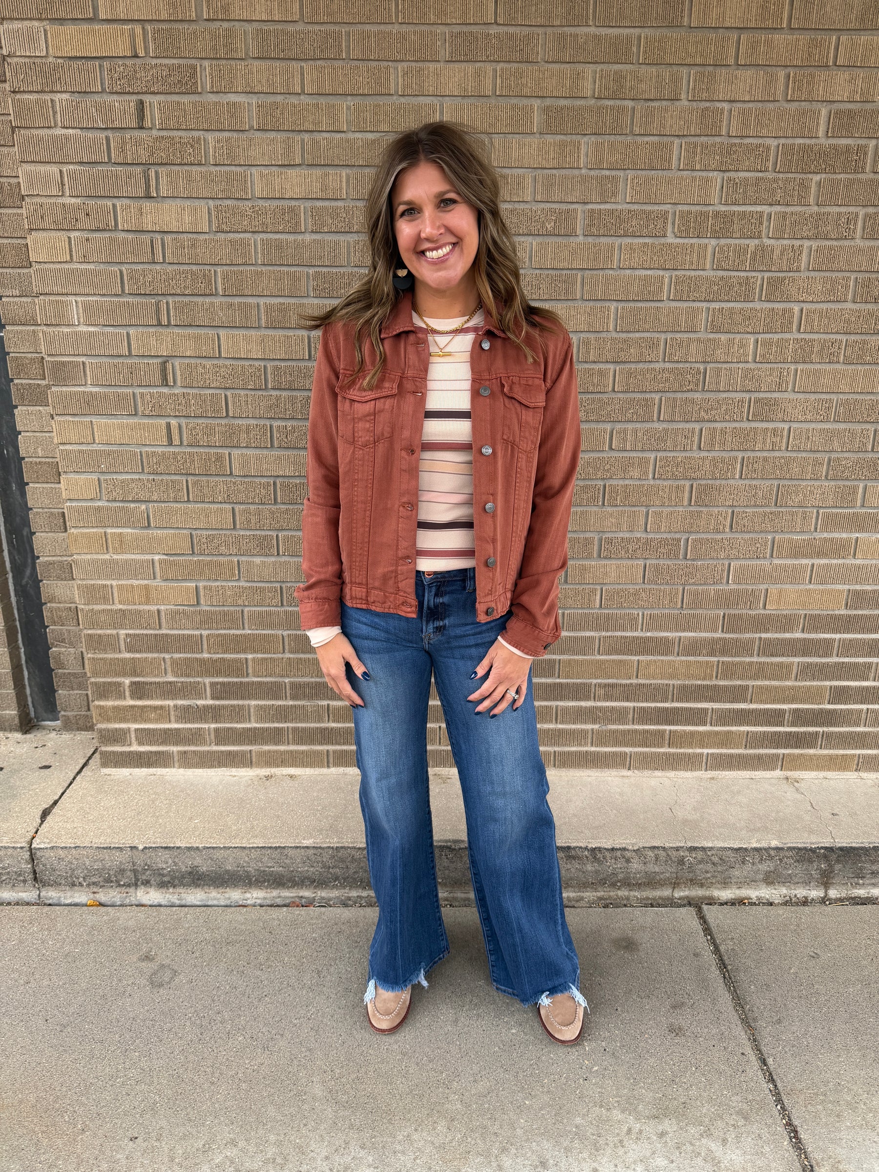 Stacy Top - Autumn Stripe