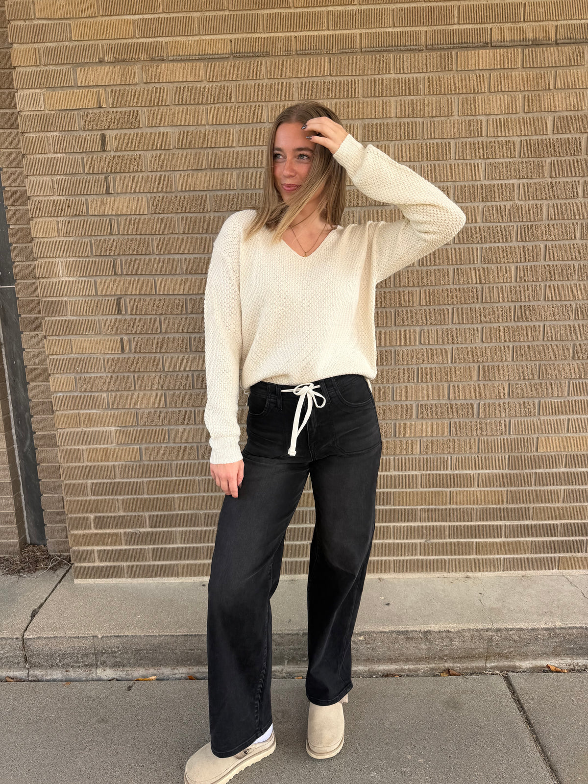 Vanilla V-Neck Sweater